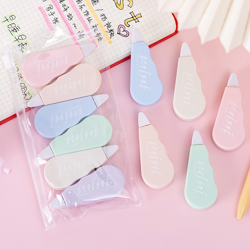 Correction Tape Roller - 6 unids/set lindo Macaron cinta correctora