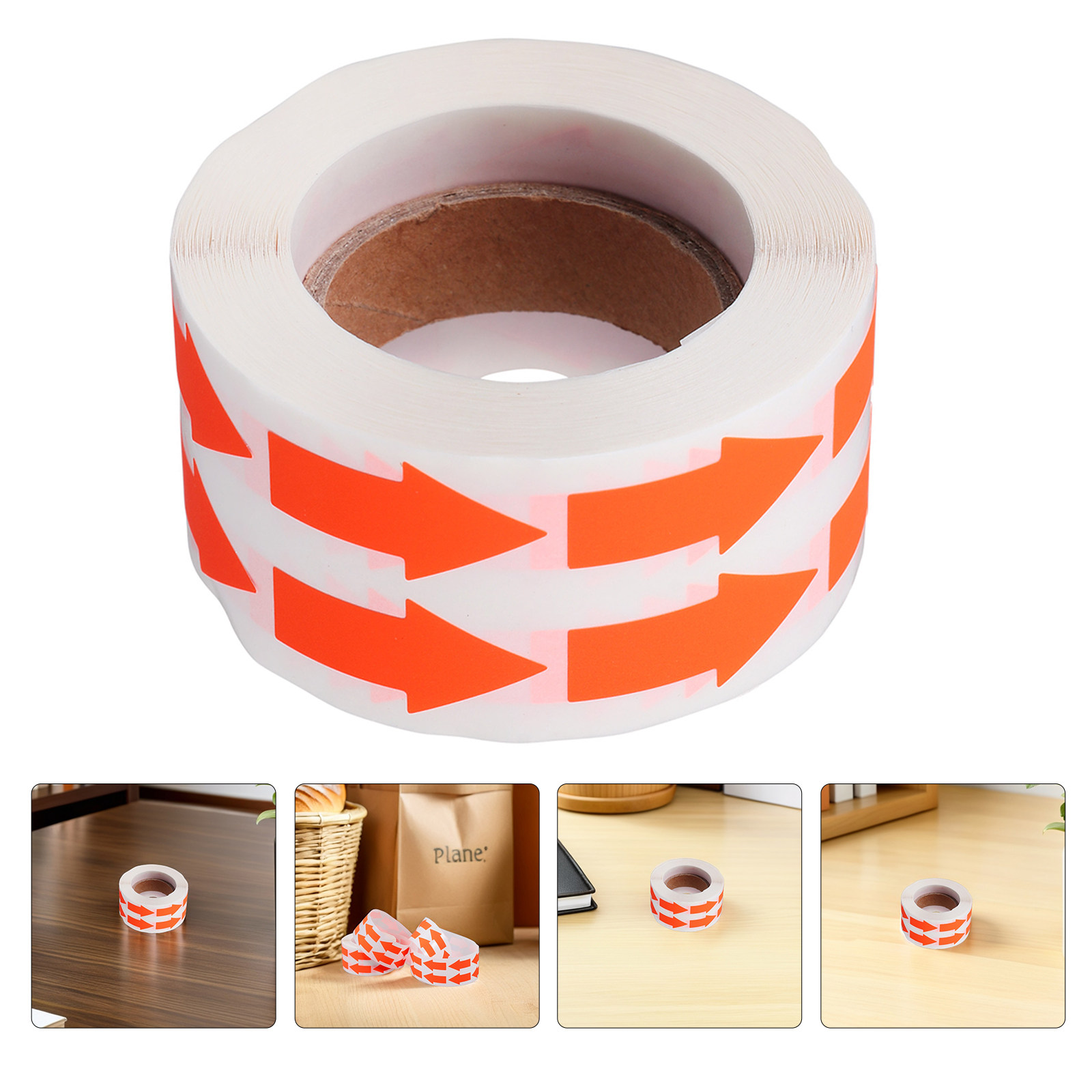 Sticker Label Roll - 2 Rollos de Adhesivos Fluorescentes con