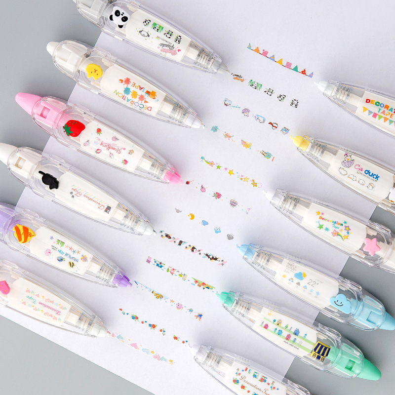 Correction Tape Roller - KawaiiDuck Panda cereza pez globo fresa