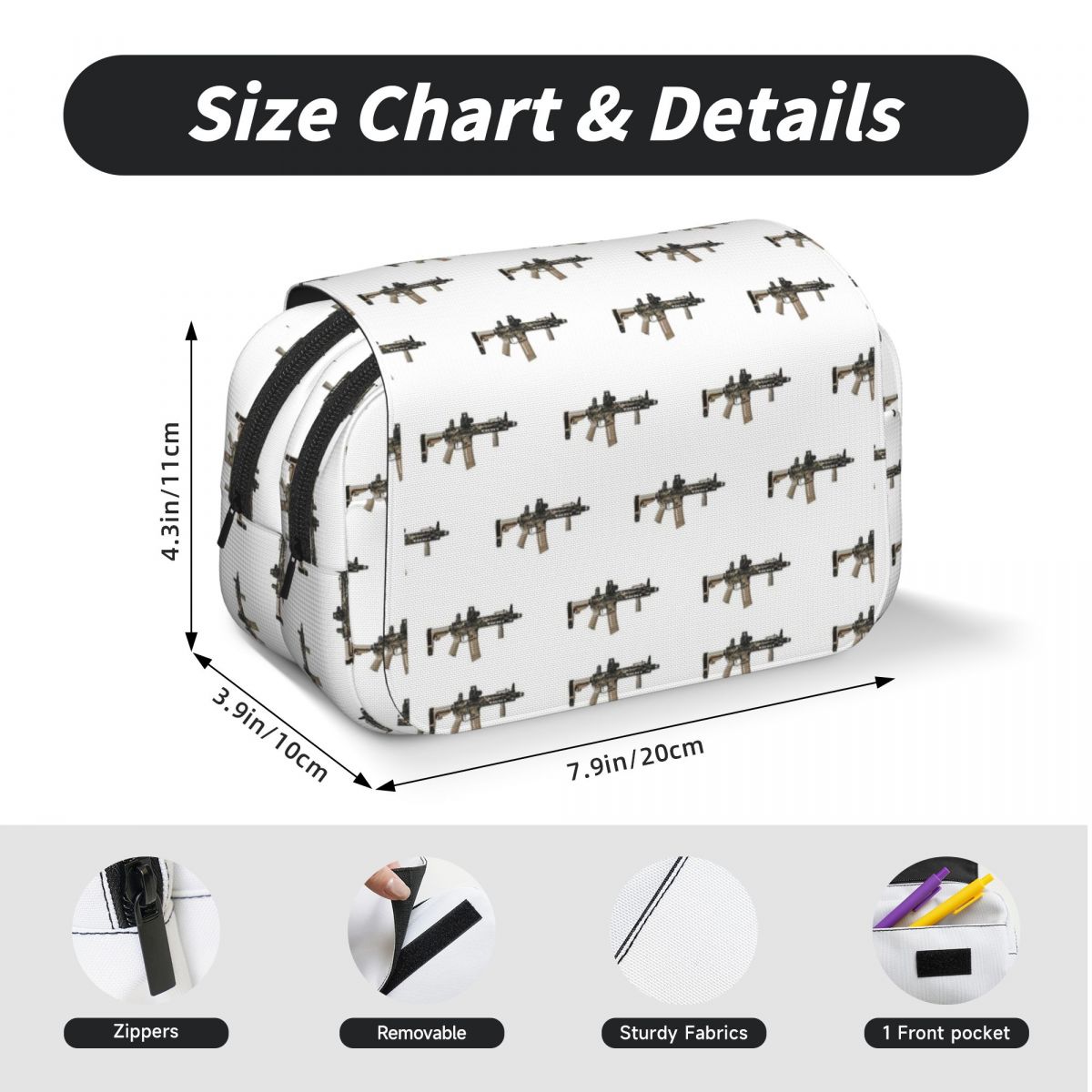 Estuche para lápices con diseñ - Tan Stationery & Office Supply reseña y precio