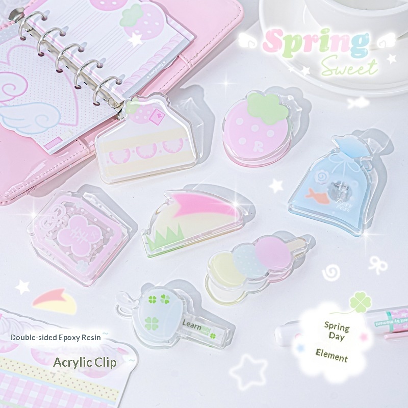 Clips de Papel Acrílicos Trans - Binder Clip Assorted reseña y precio