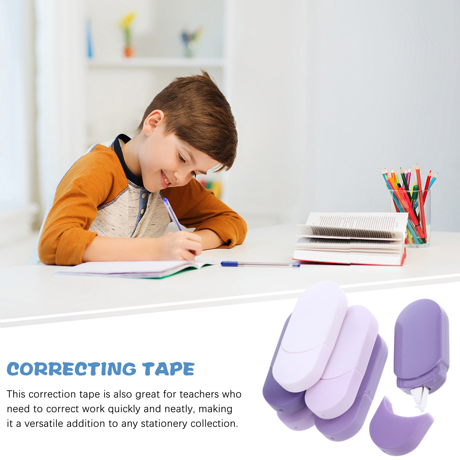 6 unidades de cinta correctora - Correction Tape Roller reseña y precio